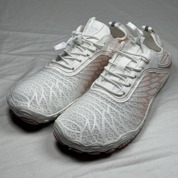 The Unbranded Brand Shoes - Water Shoes Womens 8 White Pink Quick Dry Aqua Socks Slip On Beach